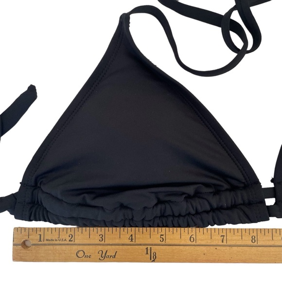 KONA SOL DOUBLE TUNNEL BIKINI TOP. BLACK. LARGE. - Picture 6 of 10